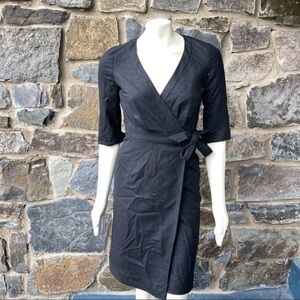 J Crew 100% Wool wrap dress size 4